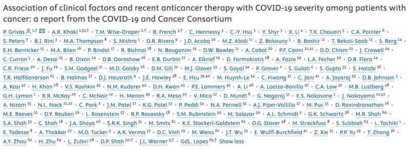 COVID-19 Severity and Cancer Therapy